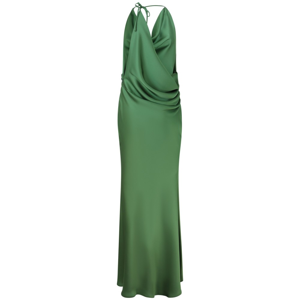 Abito lungo verde per donna