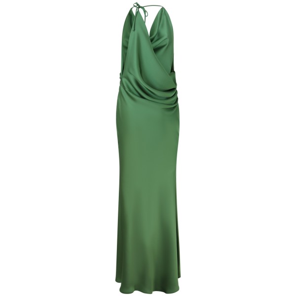 Abito lungo verde per donna