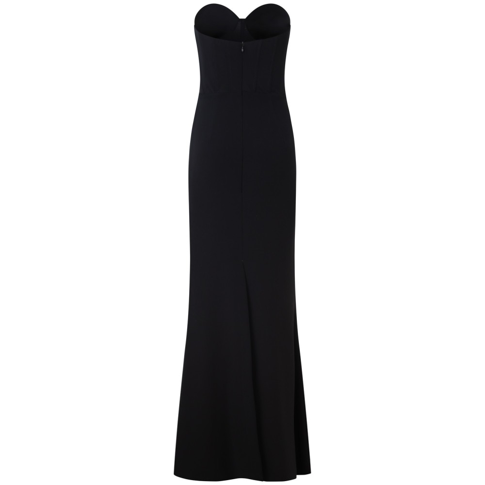 Abito tubino midi nero per donna