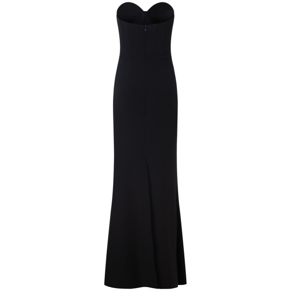 Abito tubino midi nero per donna