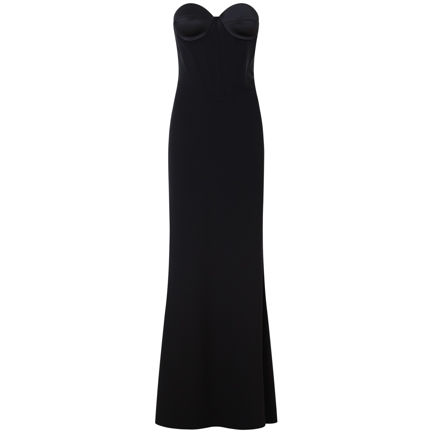 Abito tubino midi nero per donna 2