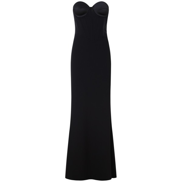 Abito tubino midi nero per donna