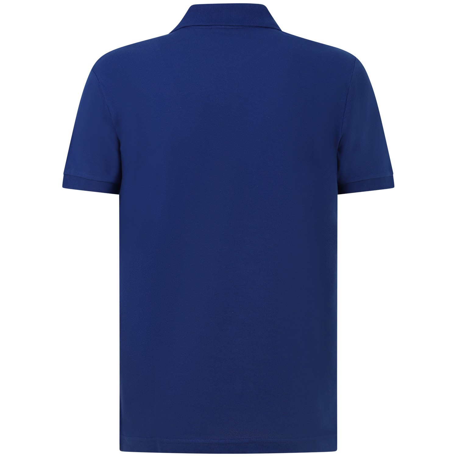 Polo blu con mini logo per uomo 2