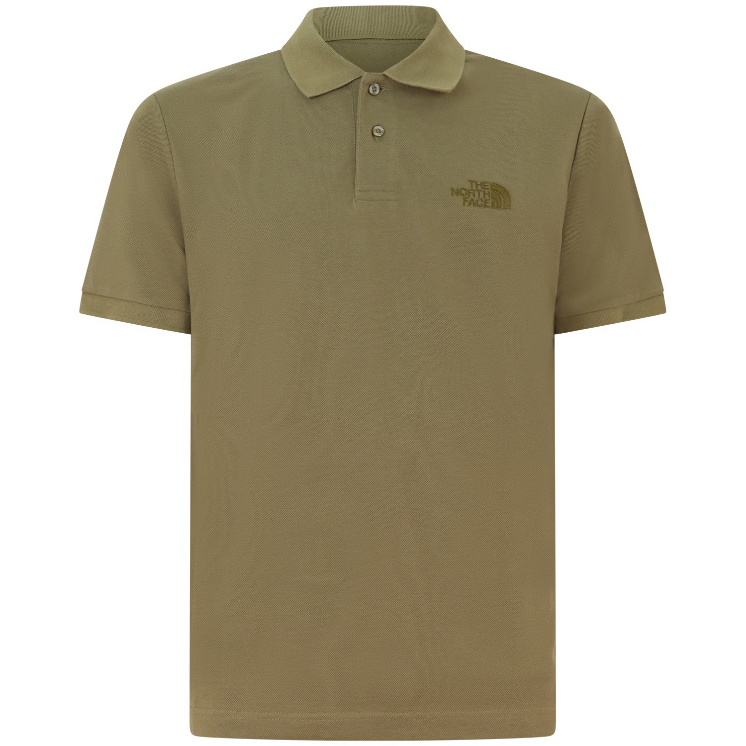 Polo verde con mini logo per uomo