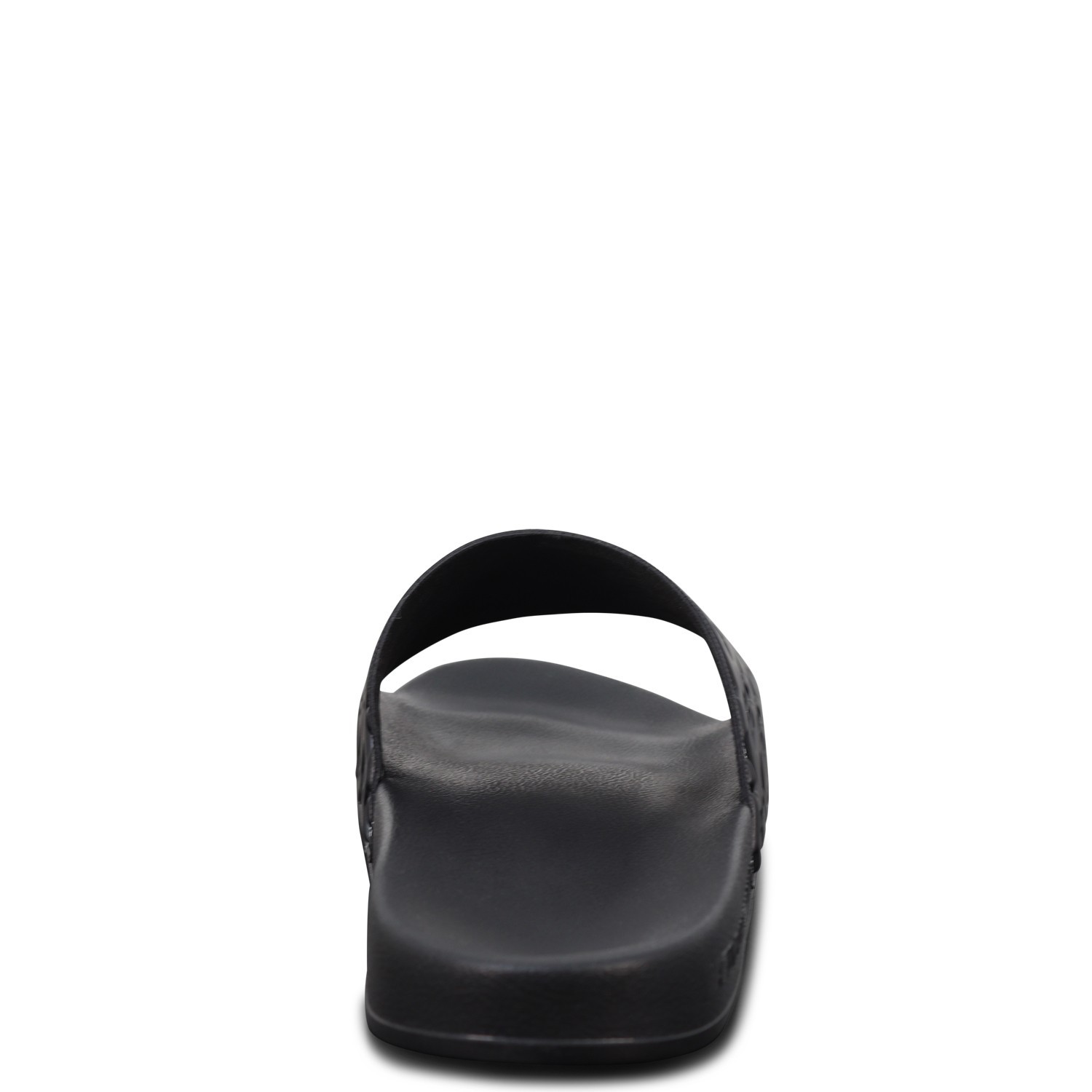 Ciabatta nera con logo all over per uomo