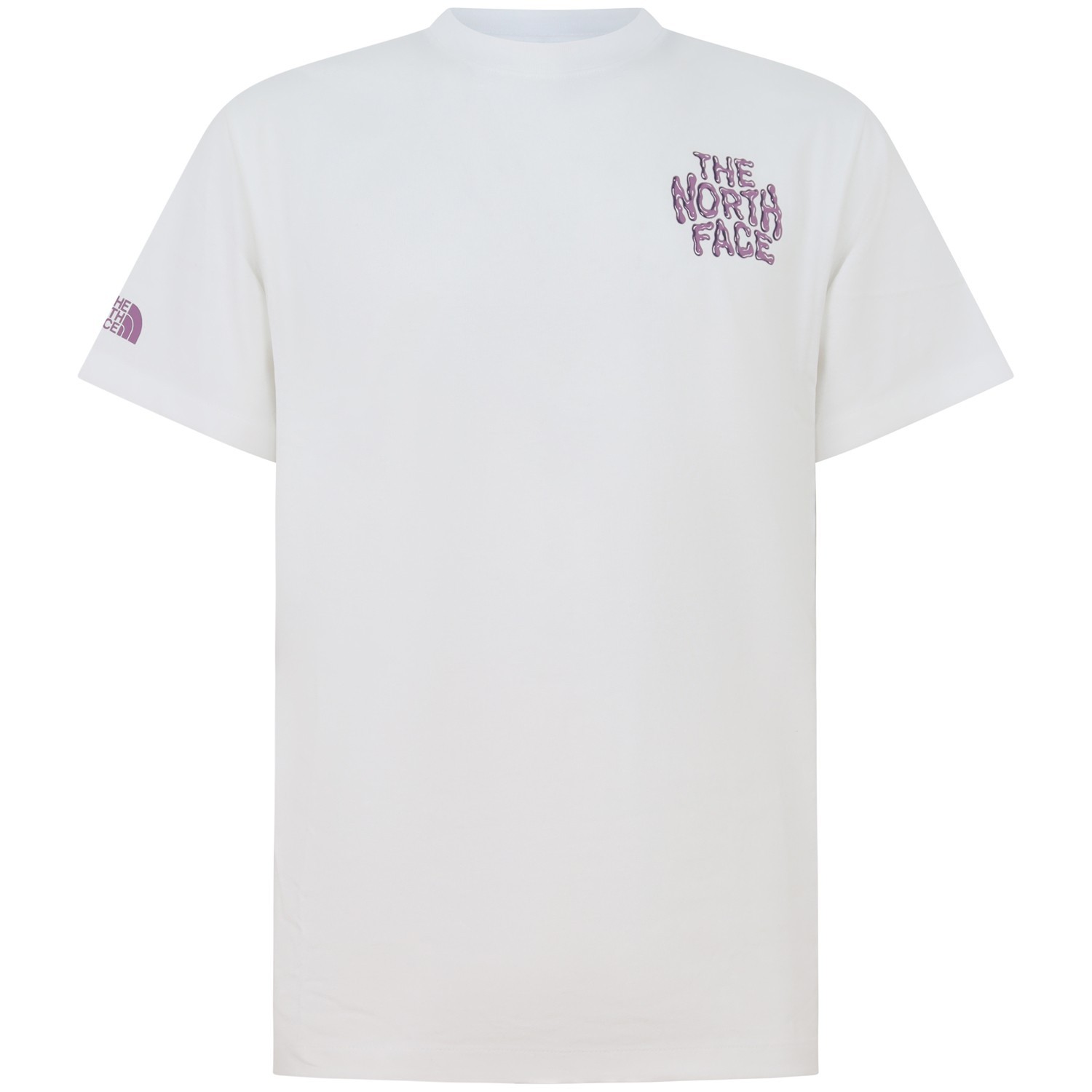 T-shirt bianca con logo rosa per uomo 2