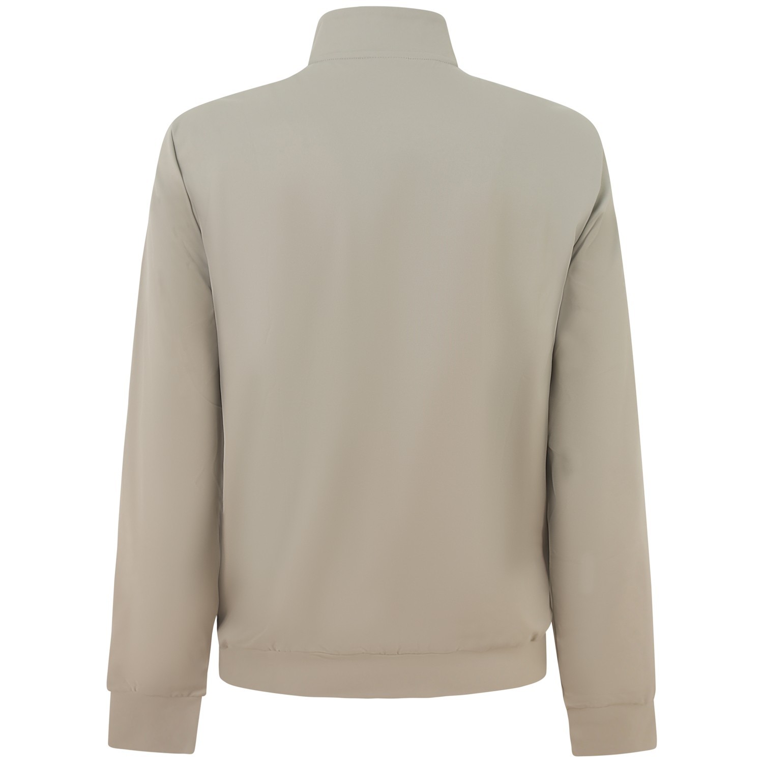 Felpa beige con zip per uomo 2