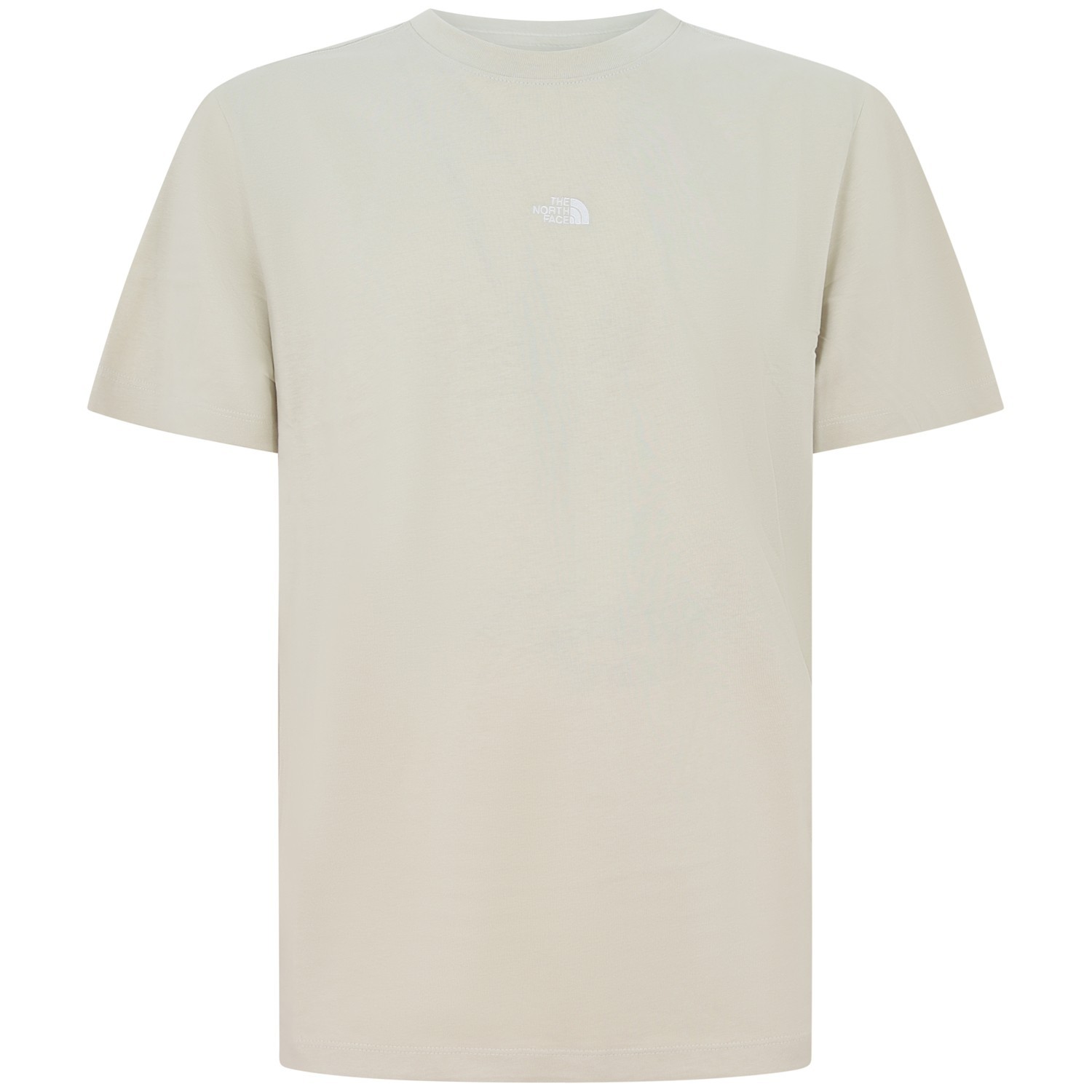 T-shirt beige con mini logo centrale  per uomo