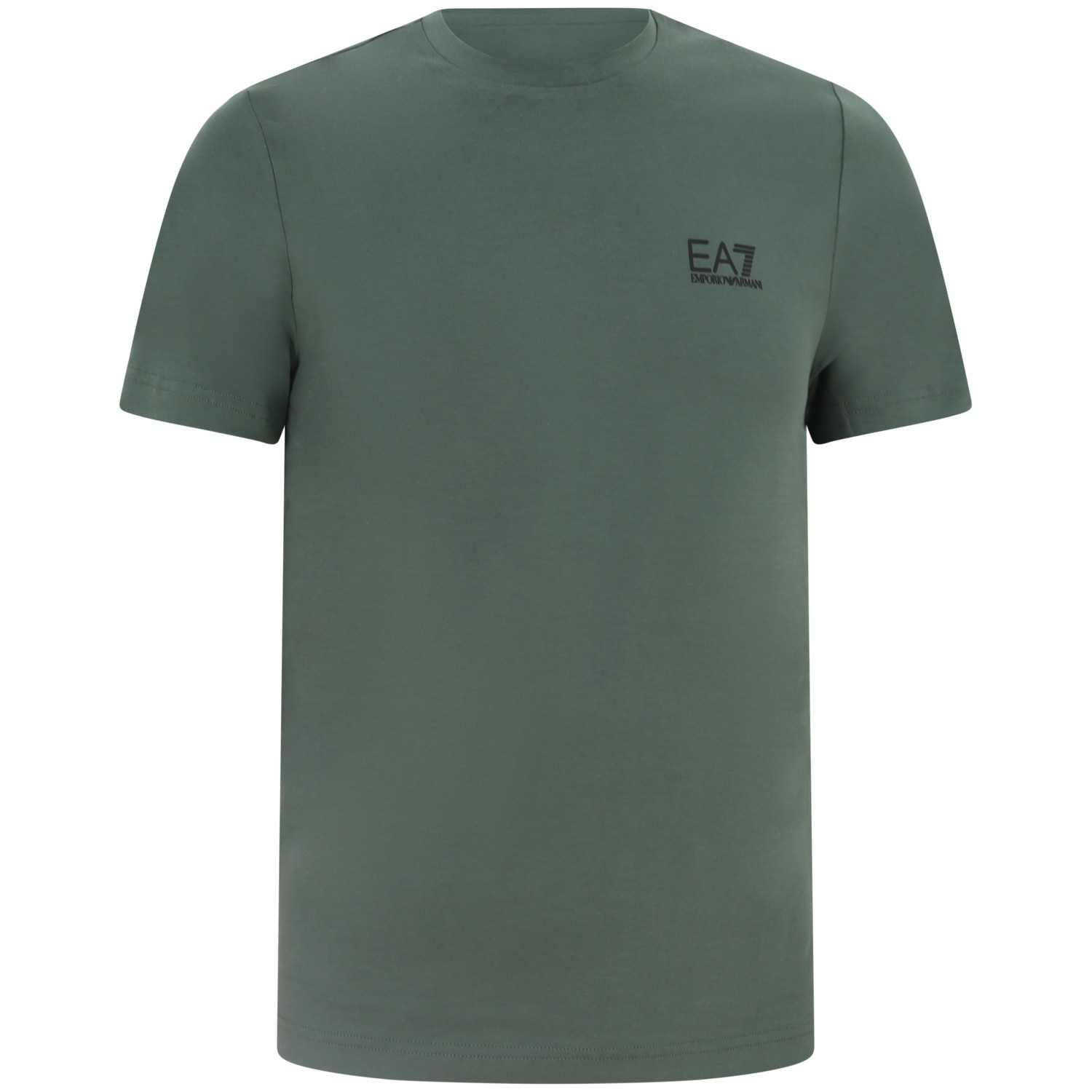 T-shirt verde con mini logo per uomo