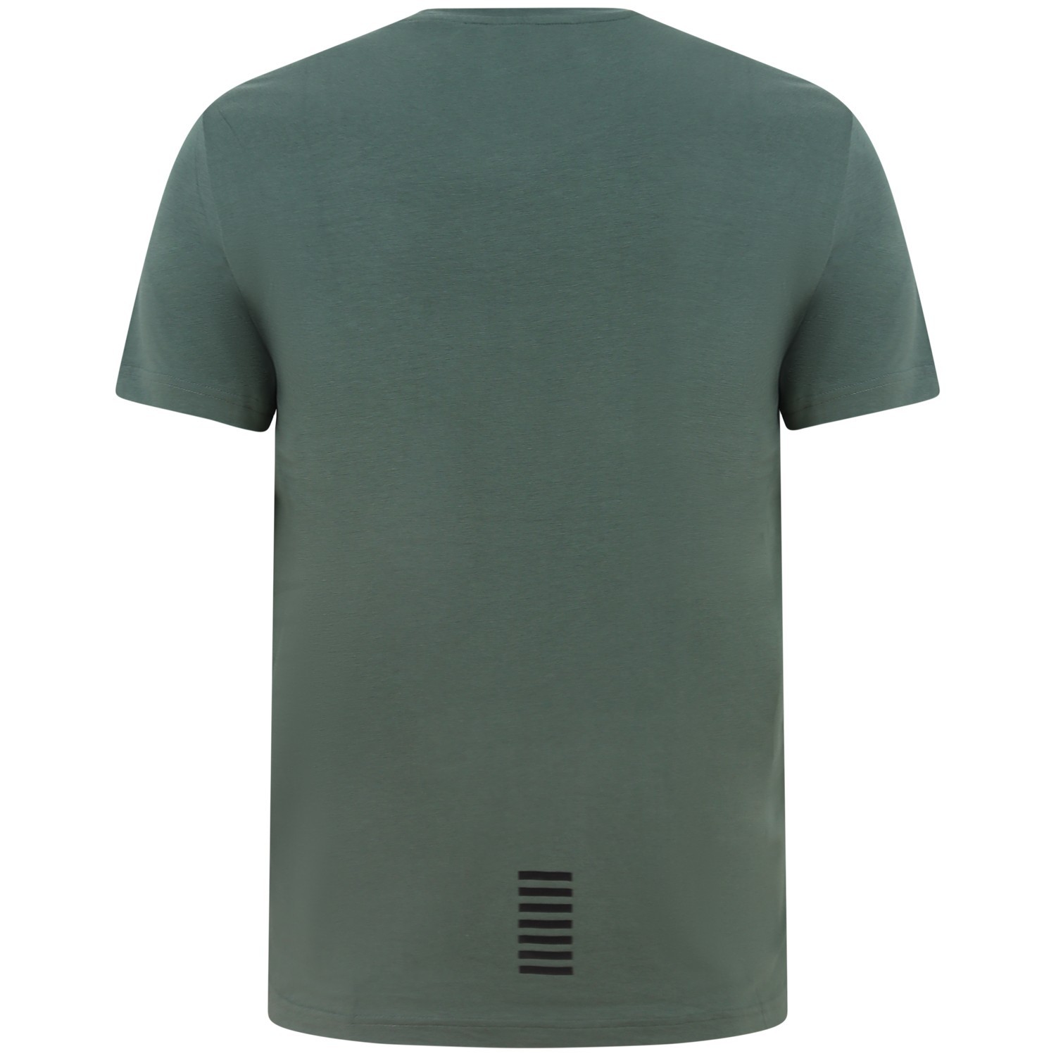 T-shirt verde con mini logo per uomo 2
