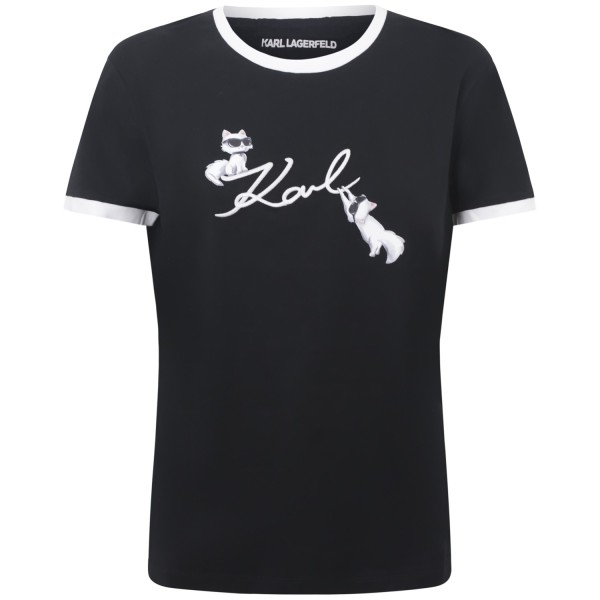 T-shirt nera per donna