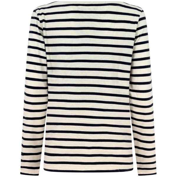 Maglia a righe bianca/blu per donna