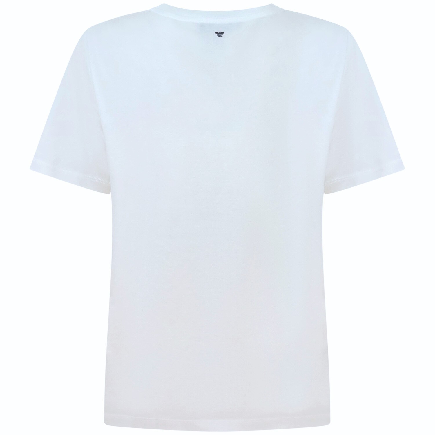 T-shirt bianca con logo per donna