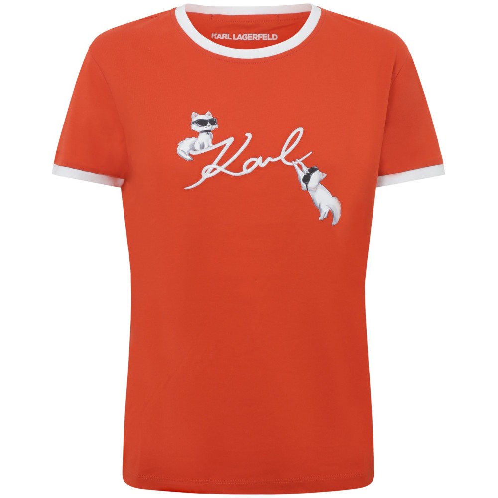 T-shirt arancione per donna