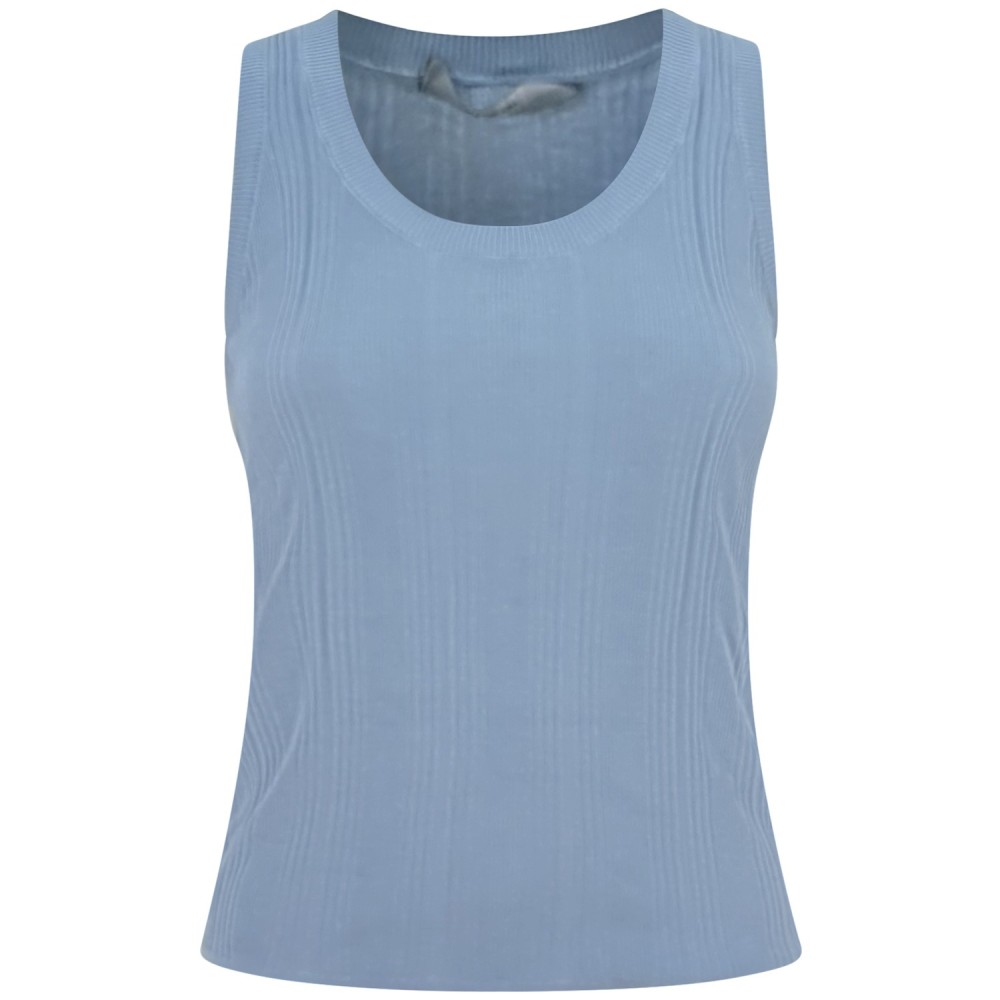 Canotta celeste per donna