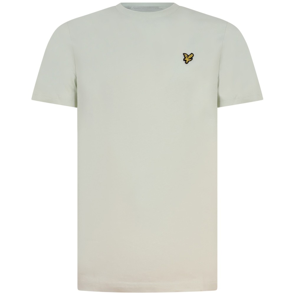 T-shirt celeste con mini logo per uomo