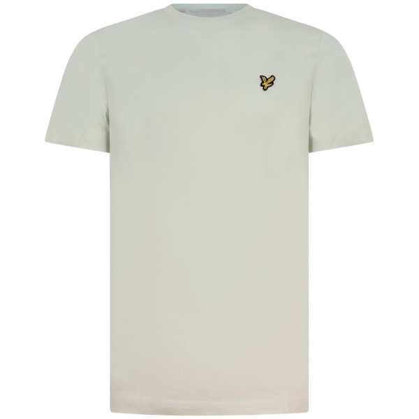 T-shirt celeste con mini logo per uomo