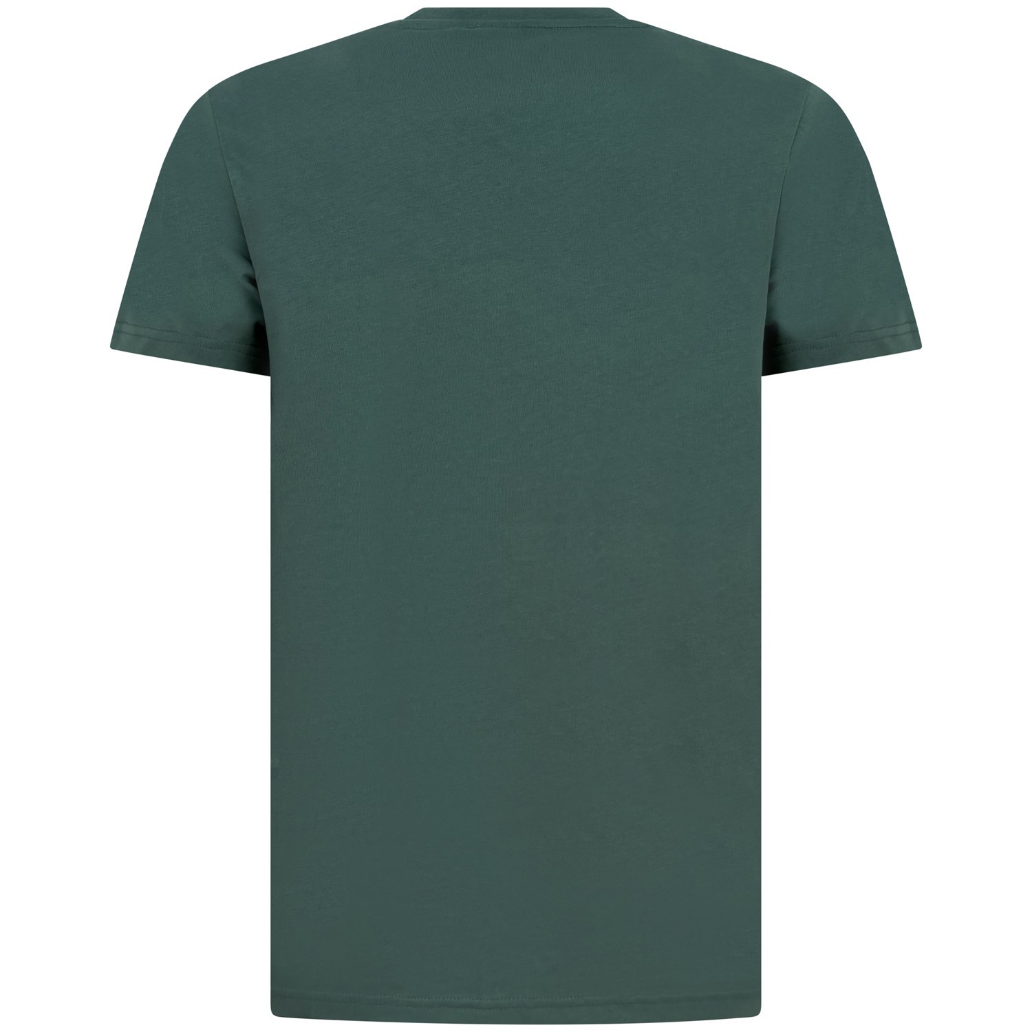 T-shirt verde con mini logo per uomo 2