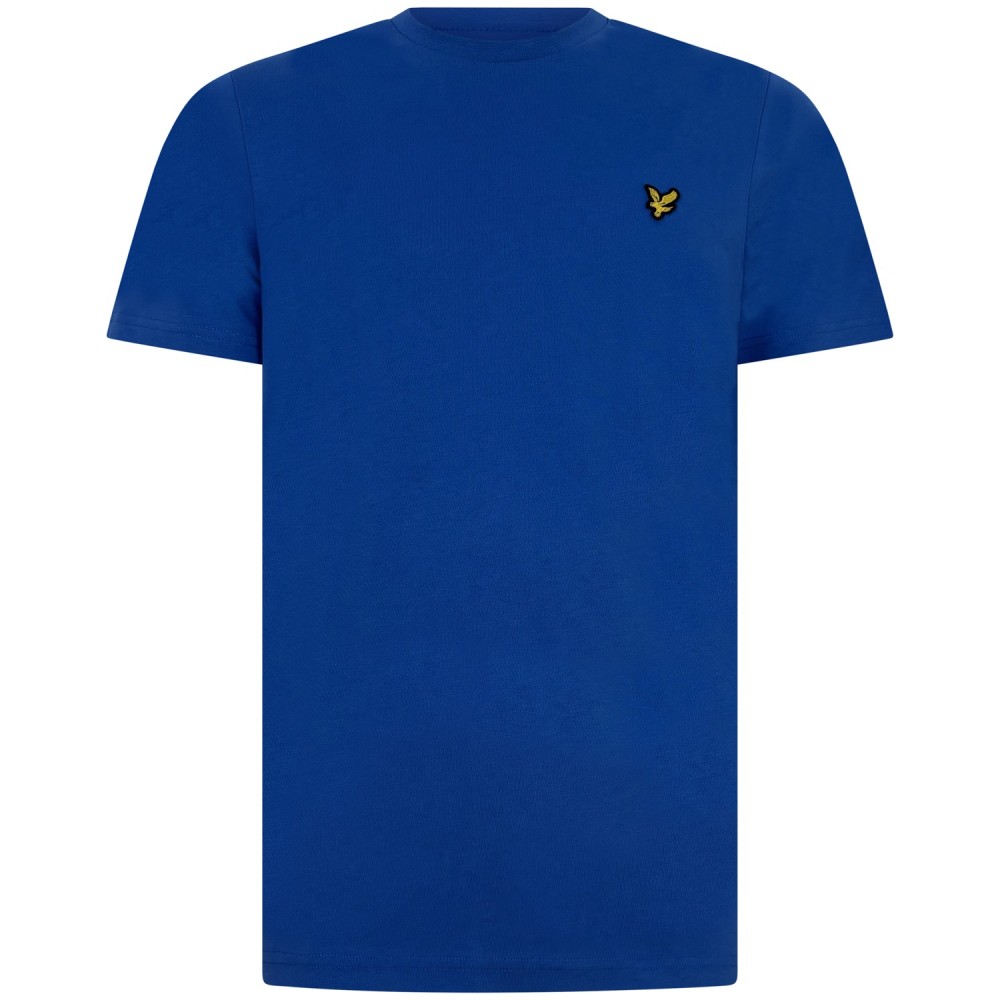 T-shirt azzurra con mini logo per uomo