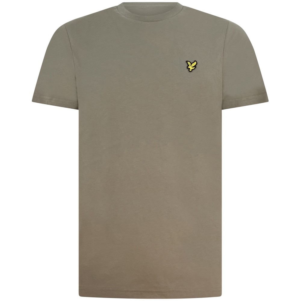 T-shirt marrone con mini logo per uomo