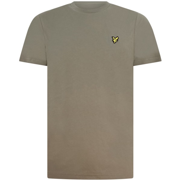 T-shirt marrone con mini logo per uomo