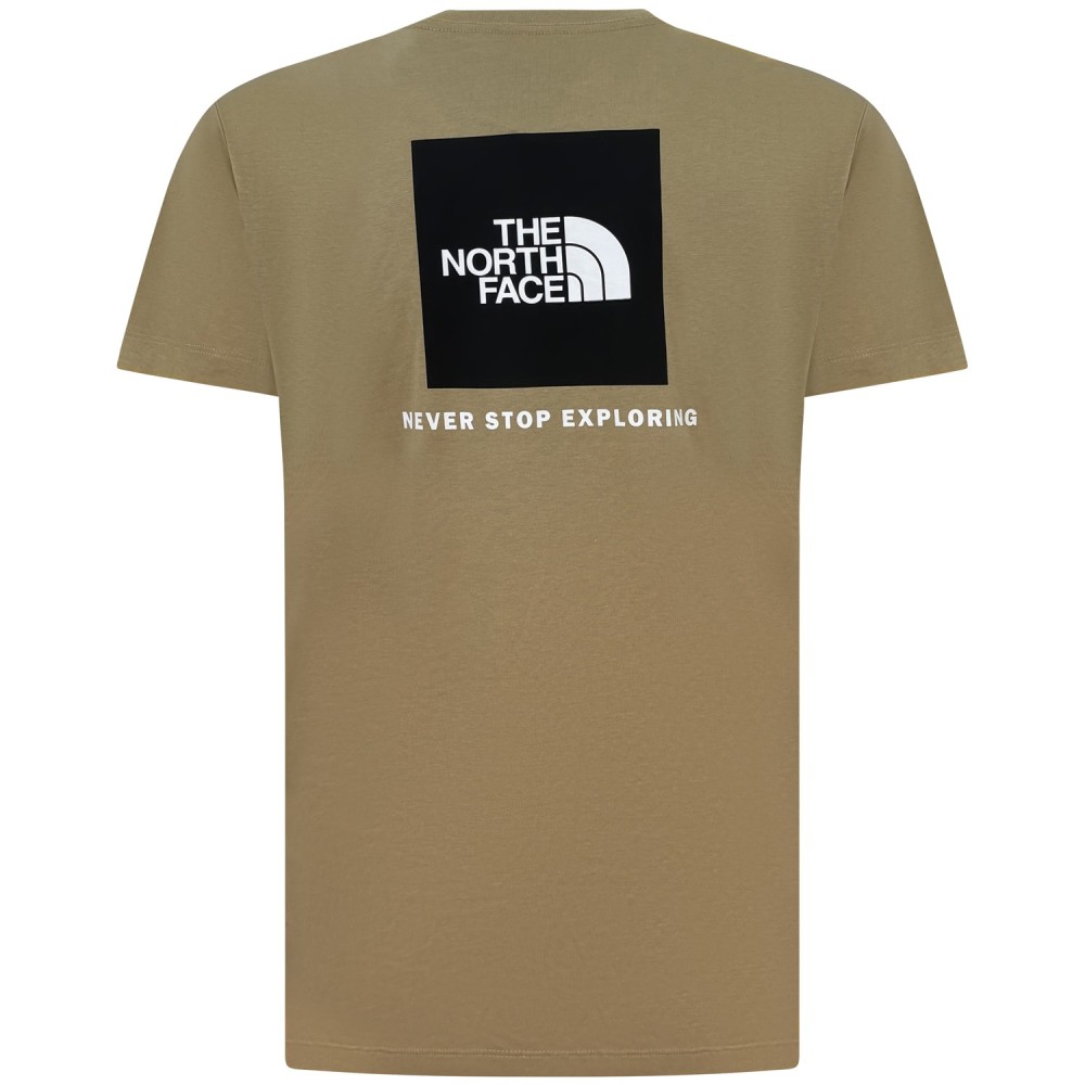T-shirt beige con mini logo per uomo