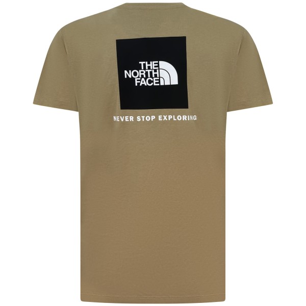 T-shirt beige con mini logo per uomo
