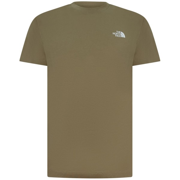 T-shirt beige con mini logo per uomo