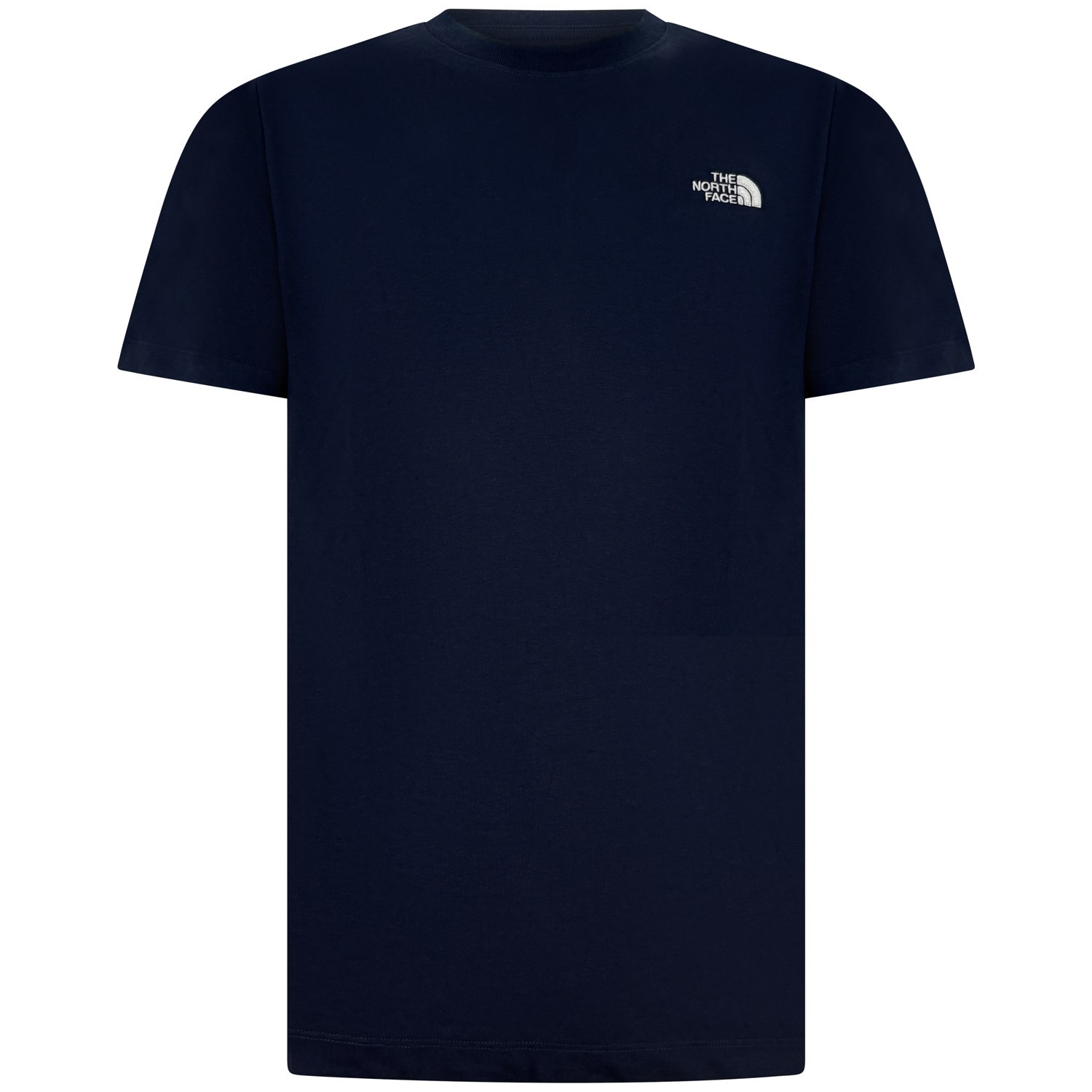 T-shirt blu con logo ricamato per uomo