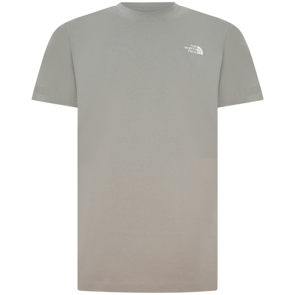 T-shirt grigia con logo ricamato per uomo