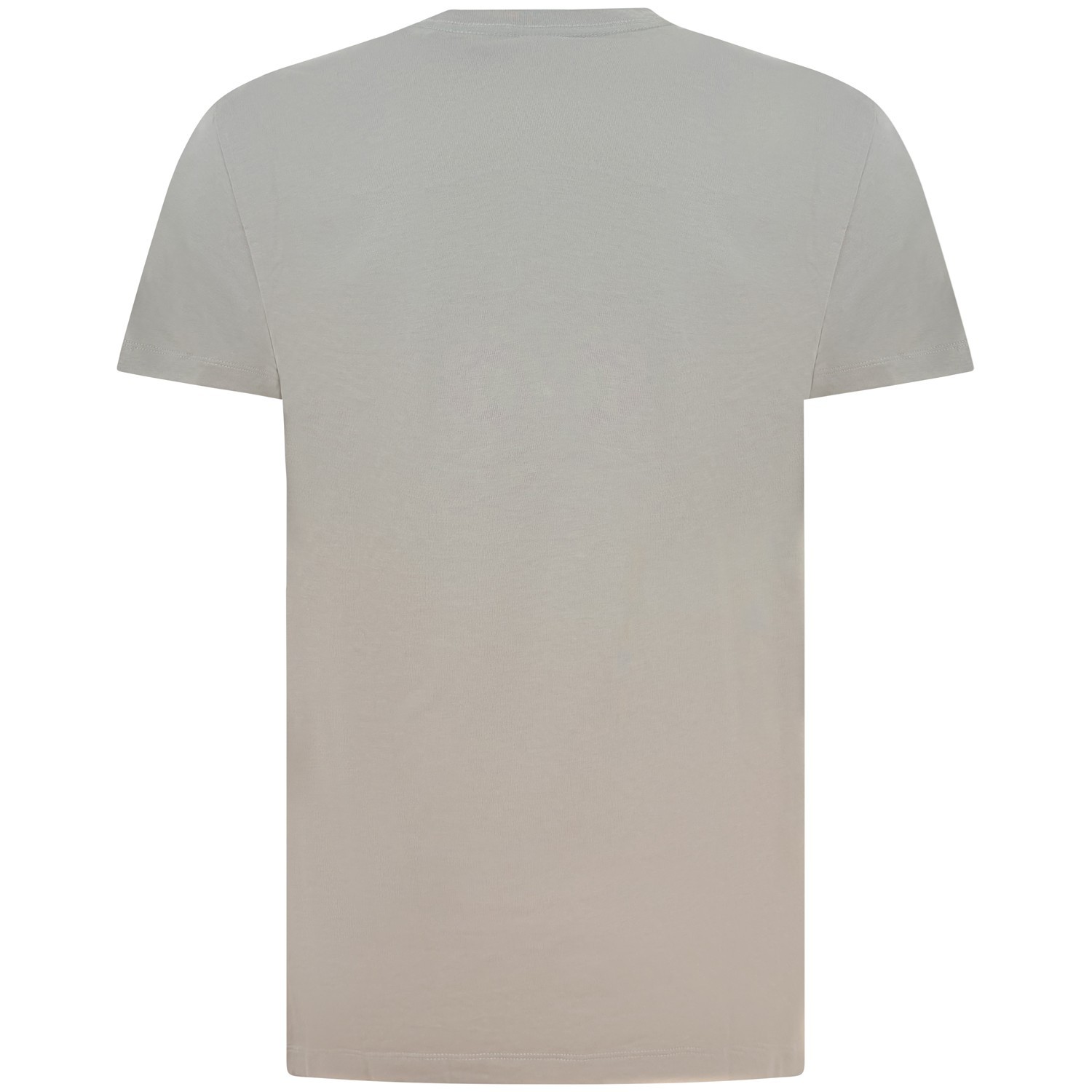 T-shirt grigia con logo ricamato per uomo 2