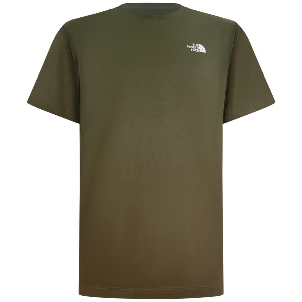 T-shirt verde con logo ricamato per uomo