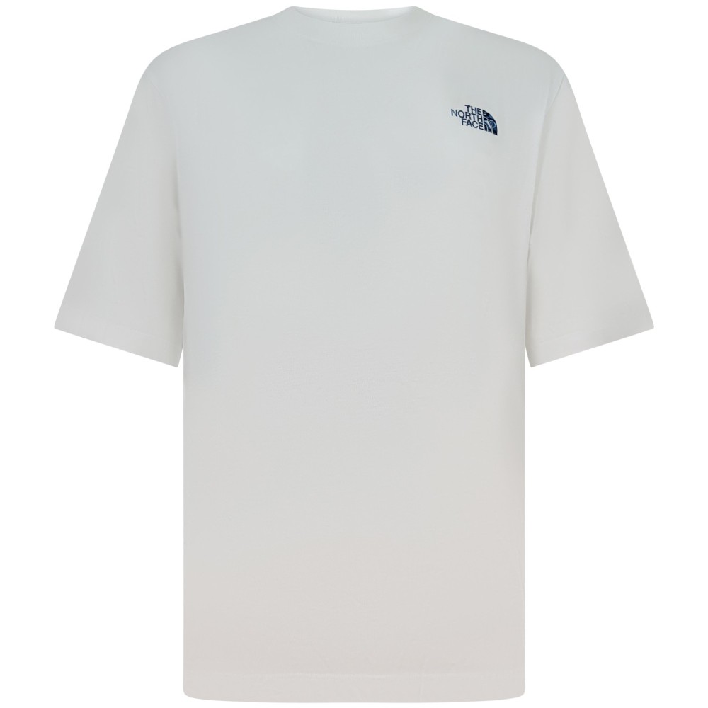 T-shirt bianca con logo per uomo