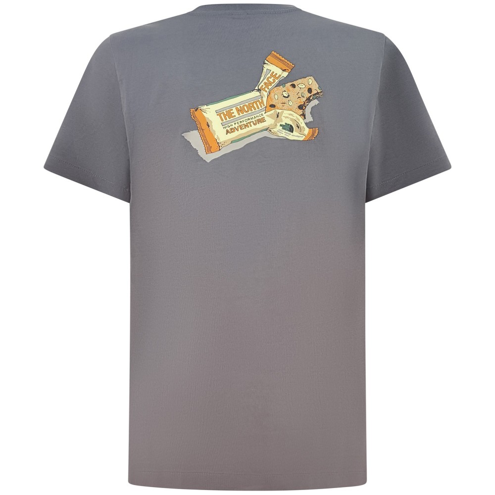 T-shirt grigia con logo per uomo