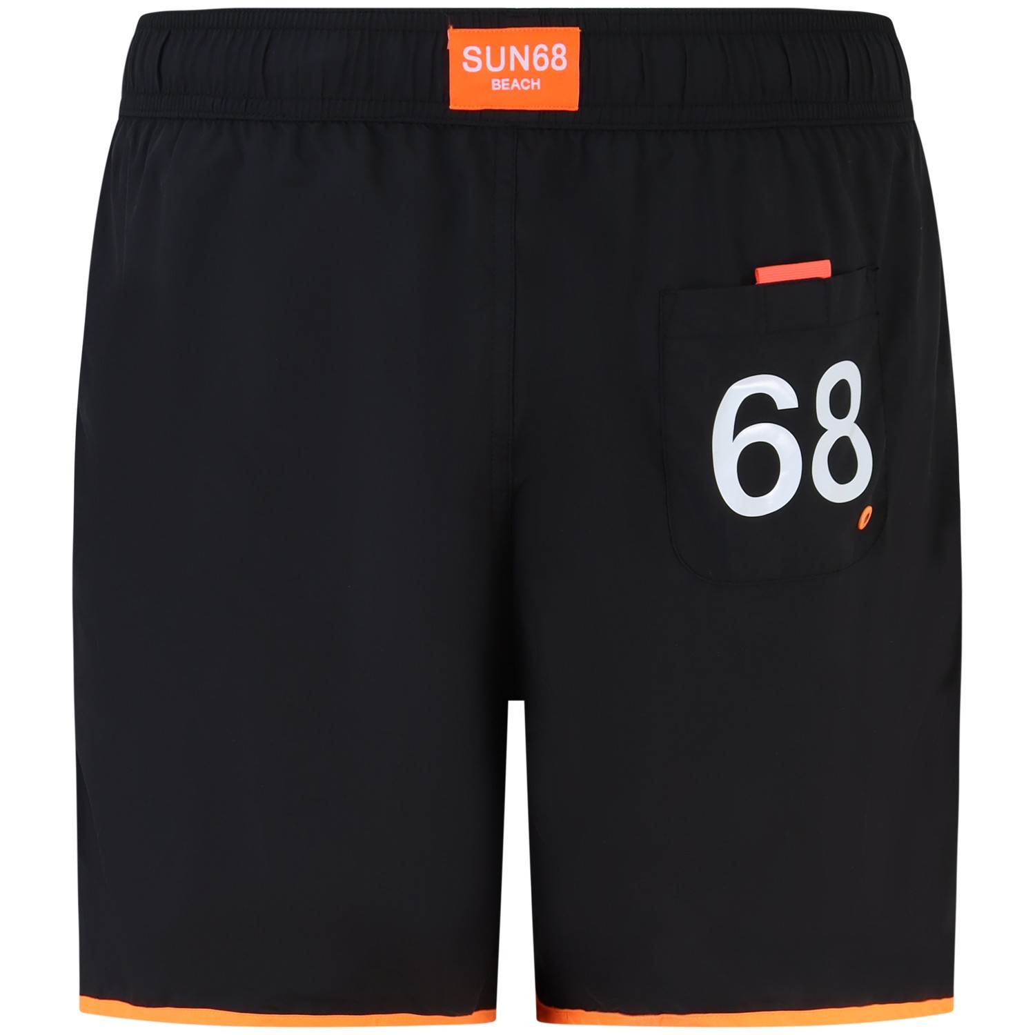 Shorts mare nero con mini logo per uomo 2