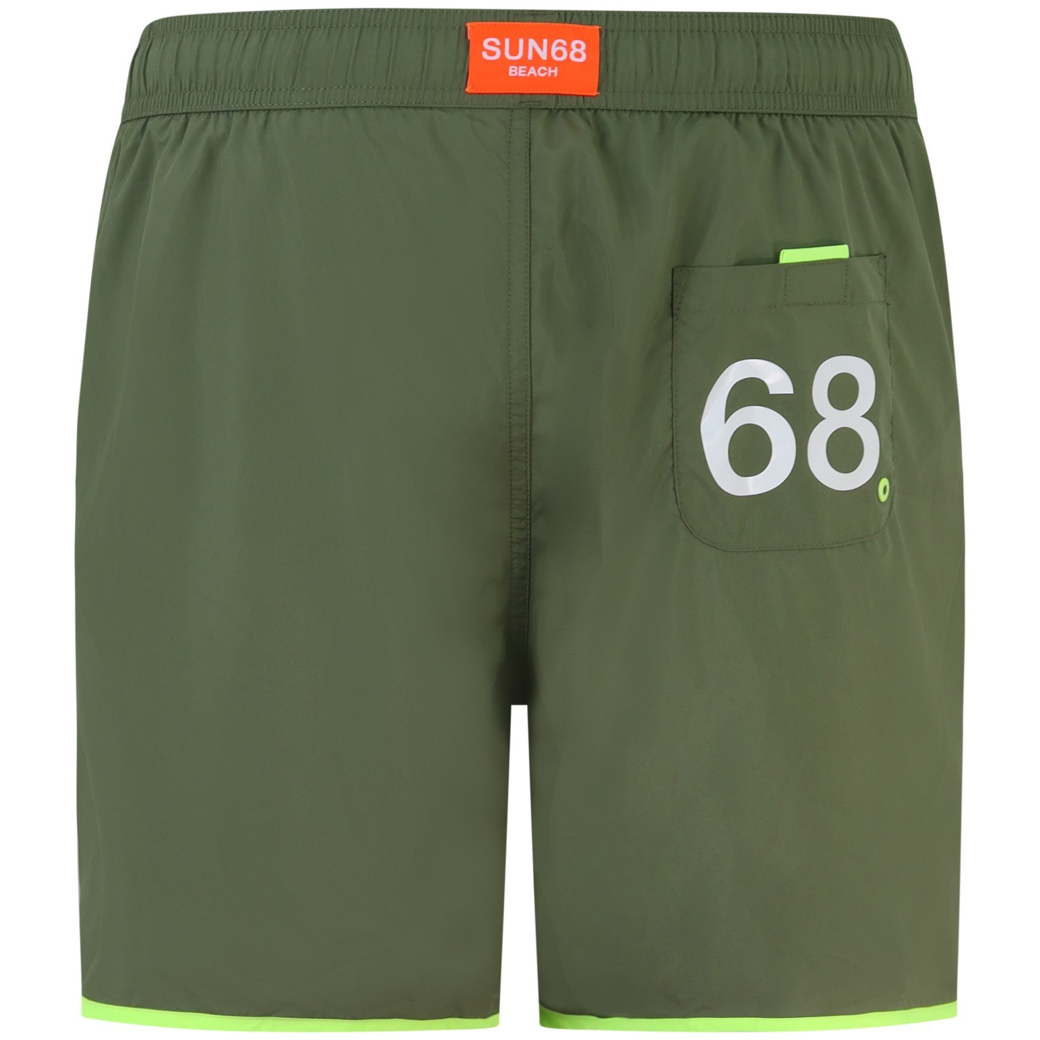 Shorts mare verde con mini logo per uomo 2