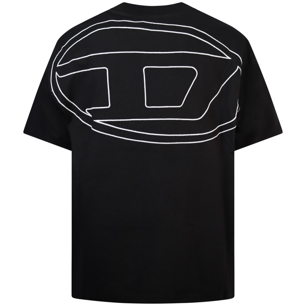 T-shirt nera per uomo