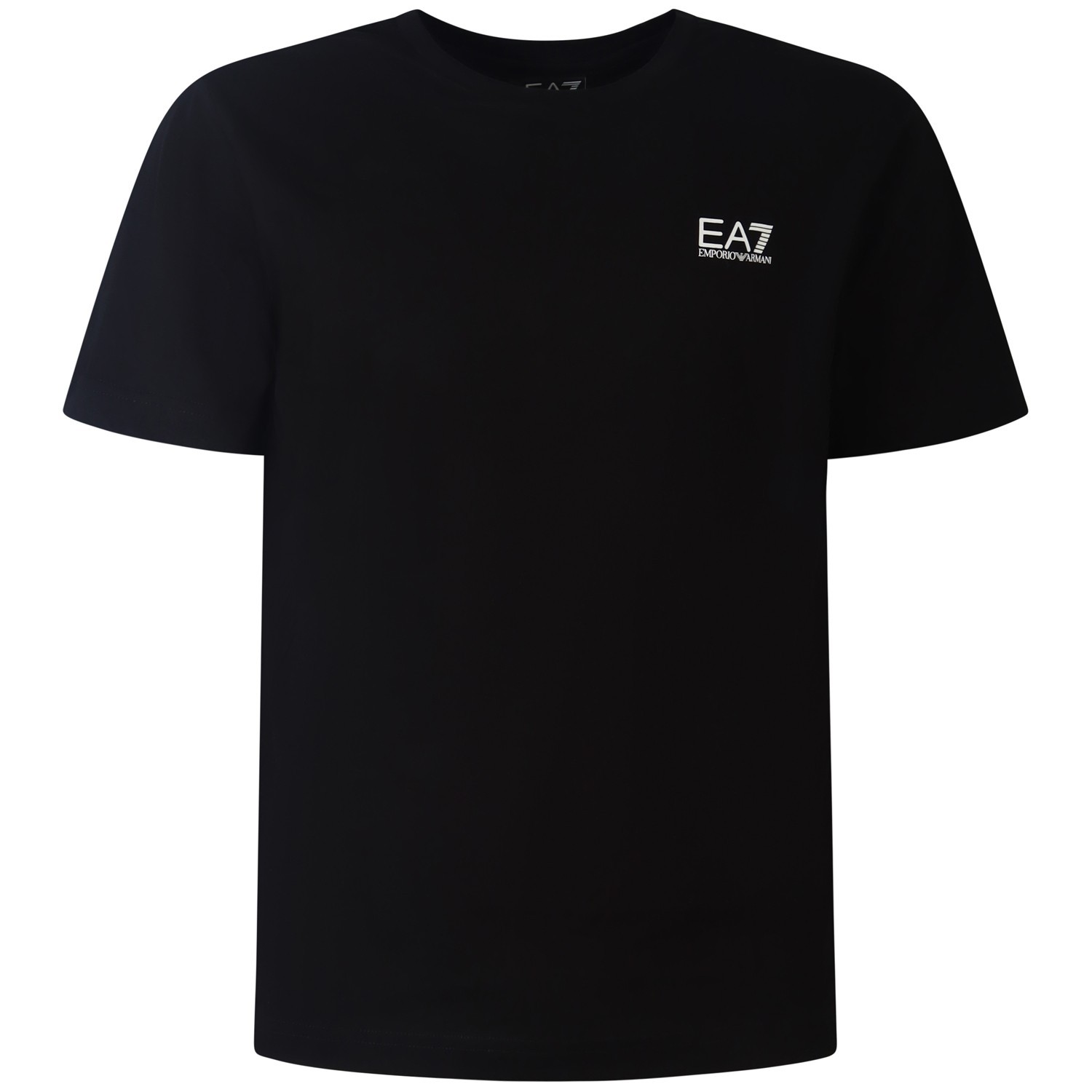 T-shirt nera con mini logo per uomo
