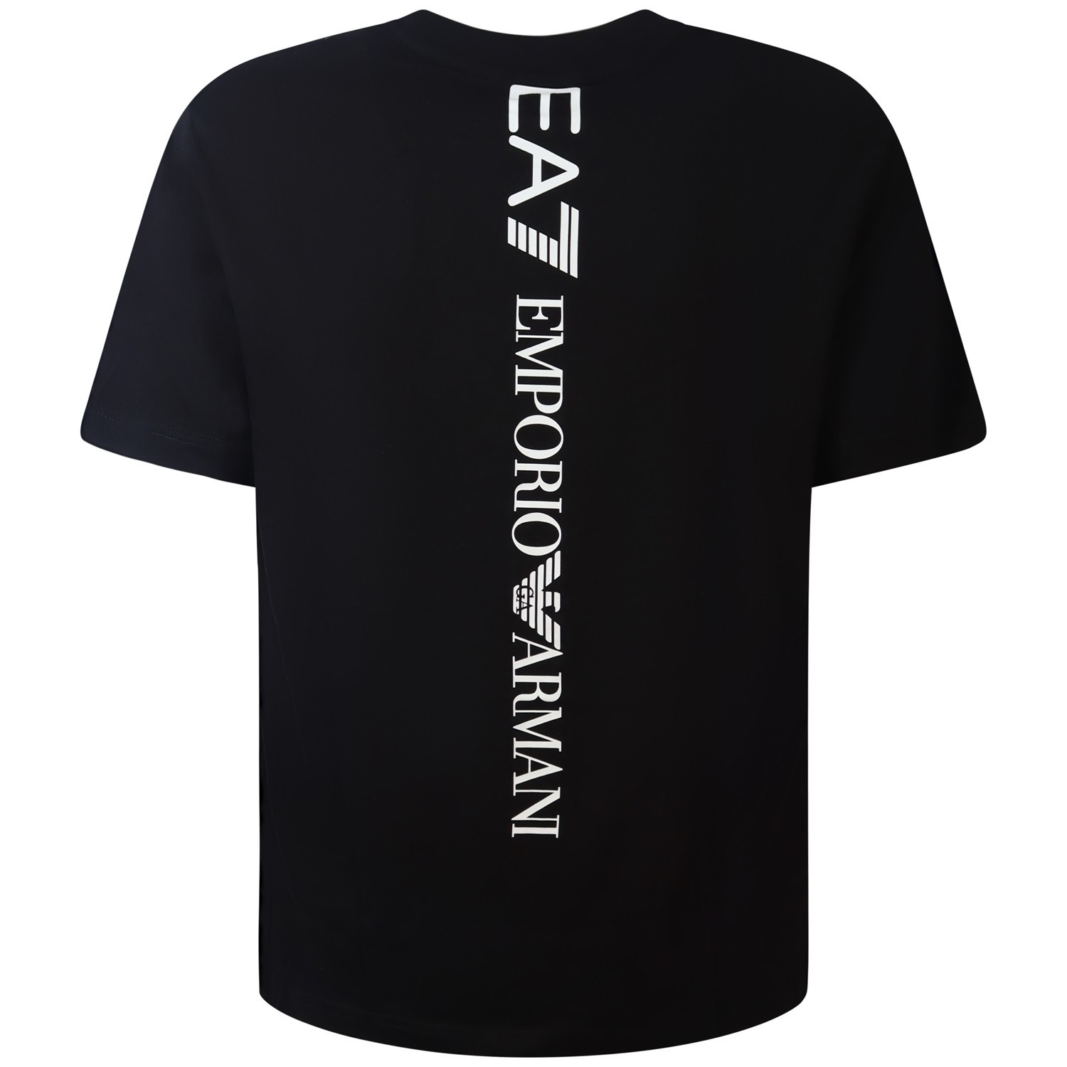T-shirt nera con mini logo per uomo 2