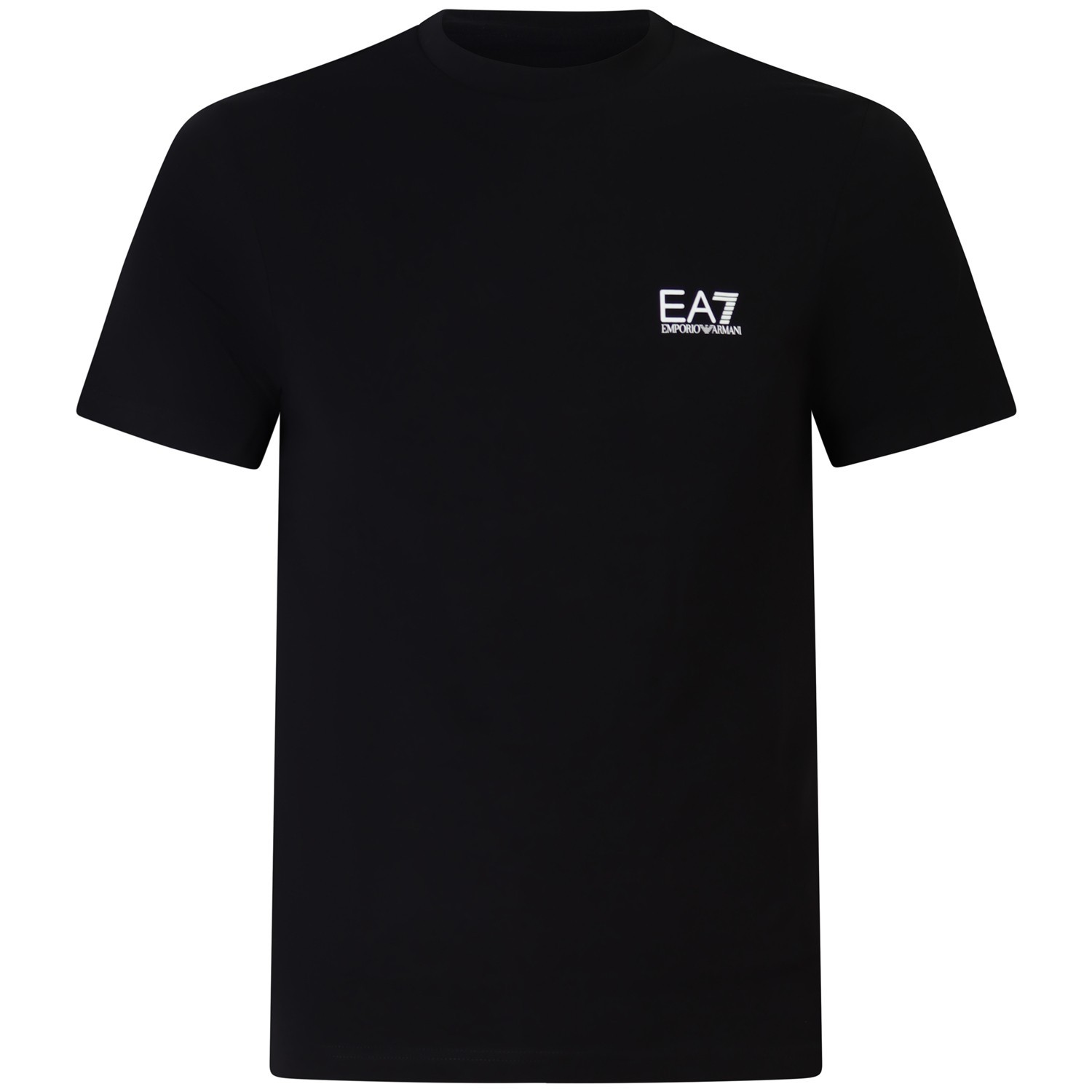 T-shirt nera con mini logo per uomo 2