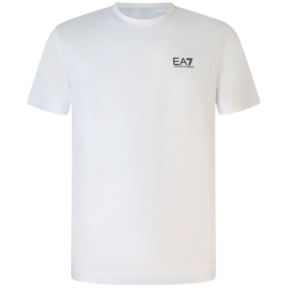T-shirt bianca con mini logo per uomo
