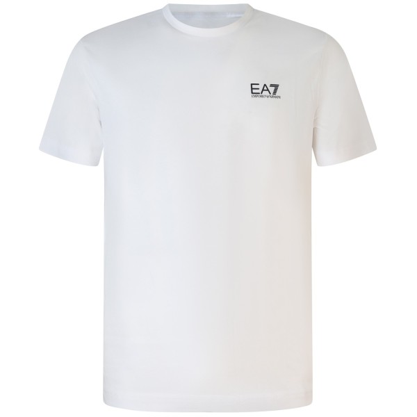 T-shirt bianca con mini logo per uomo