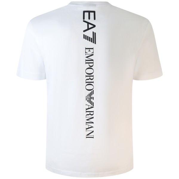 T-shirt bianca con mini logo per uomo