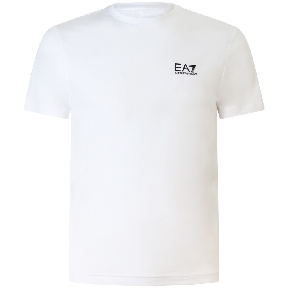 T-shirt bianca con mini logo per uomo