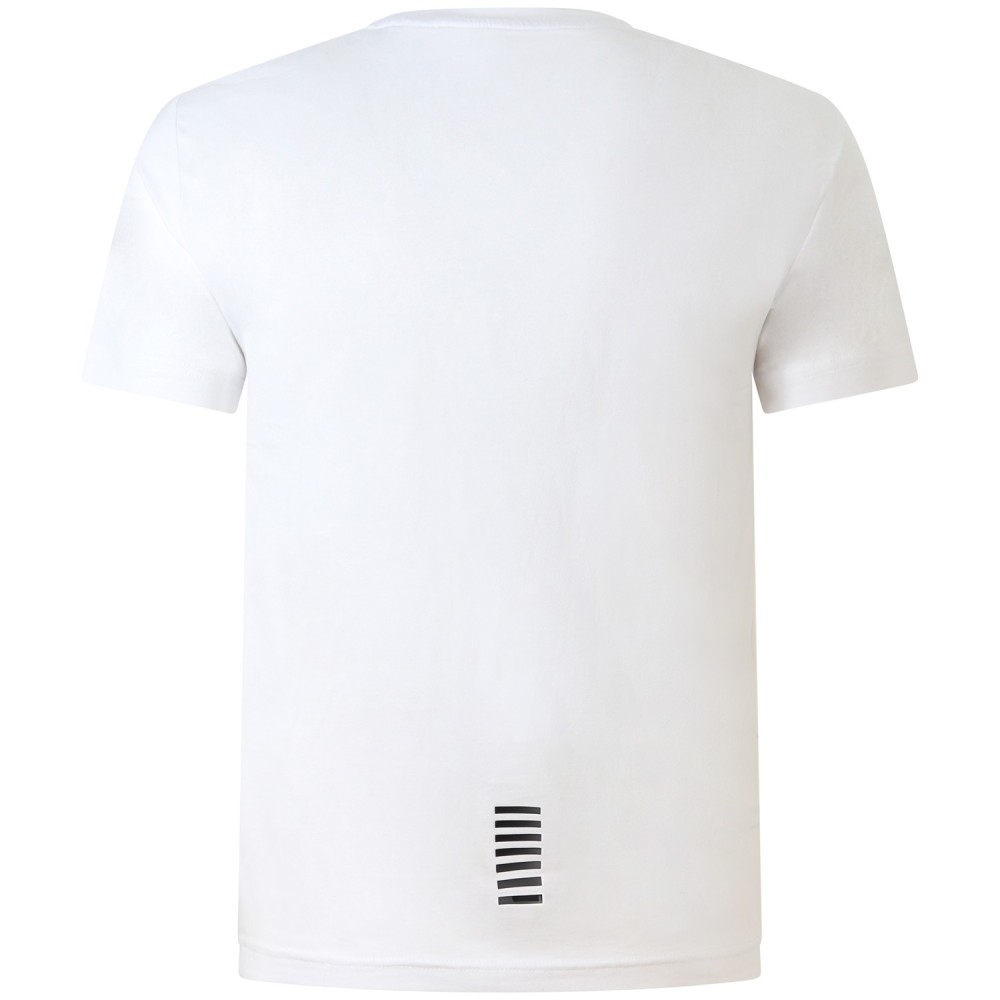 T-shirt bianca con mini logo per uomo