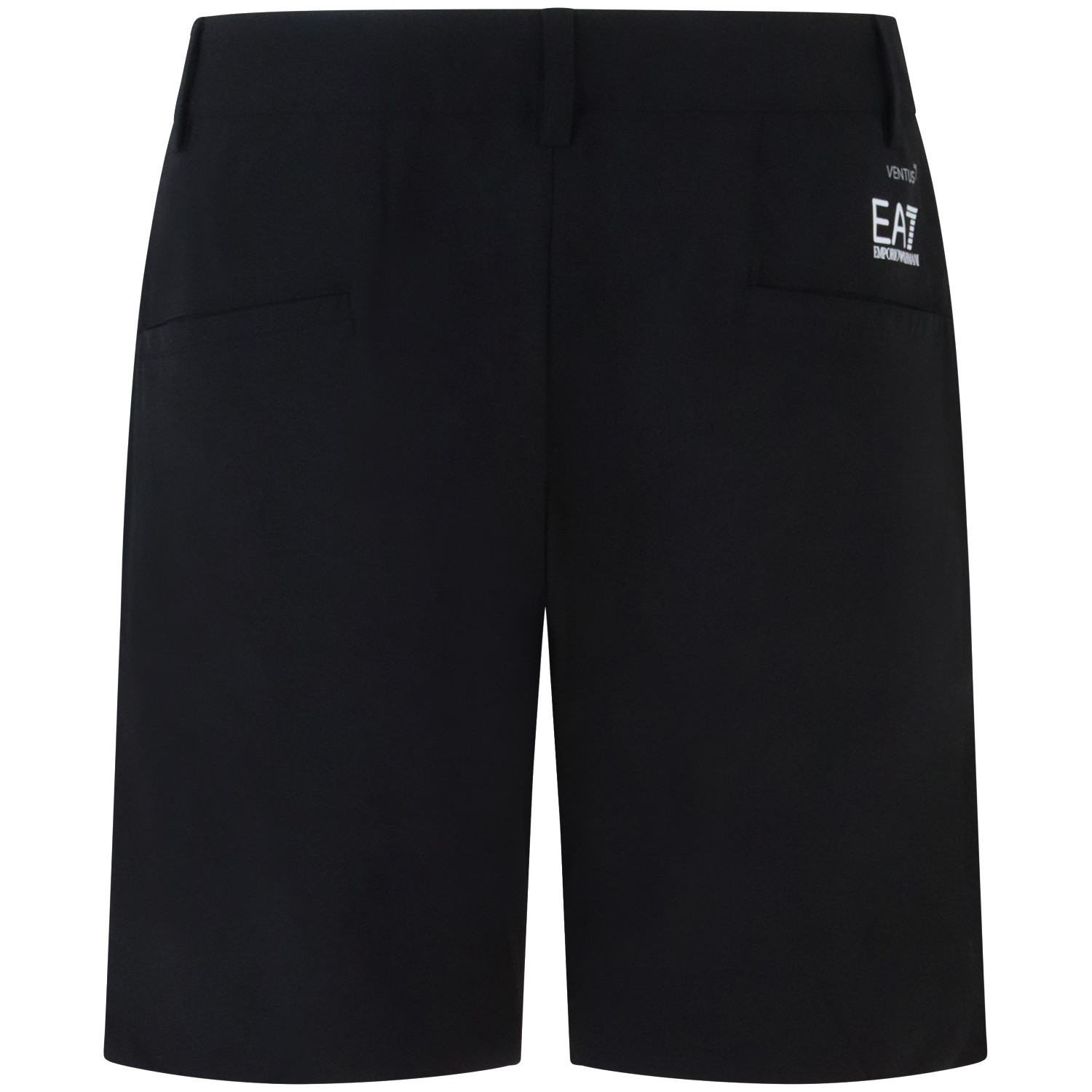 Shorts nero con mini logo per uomo