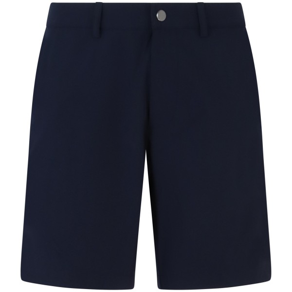 Shorts blu con mini logo per uomo
