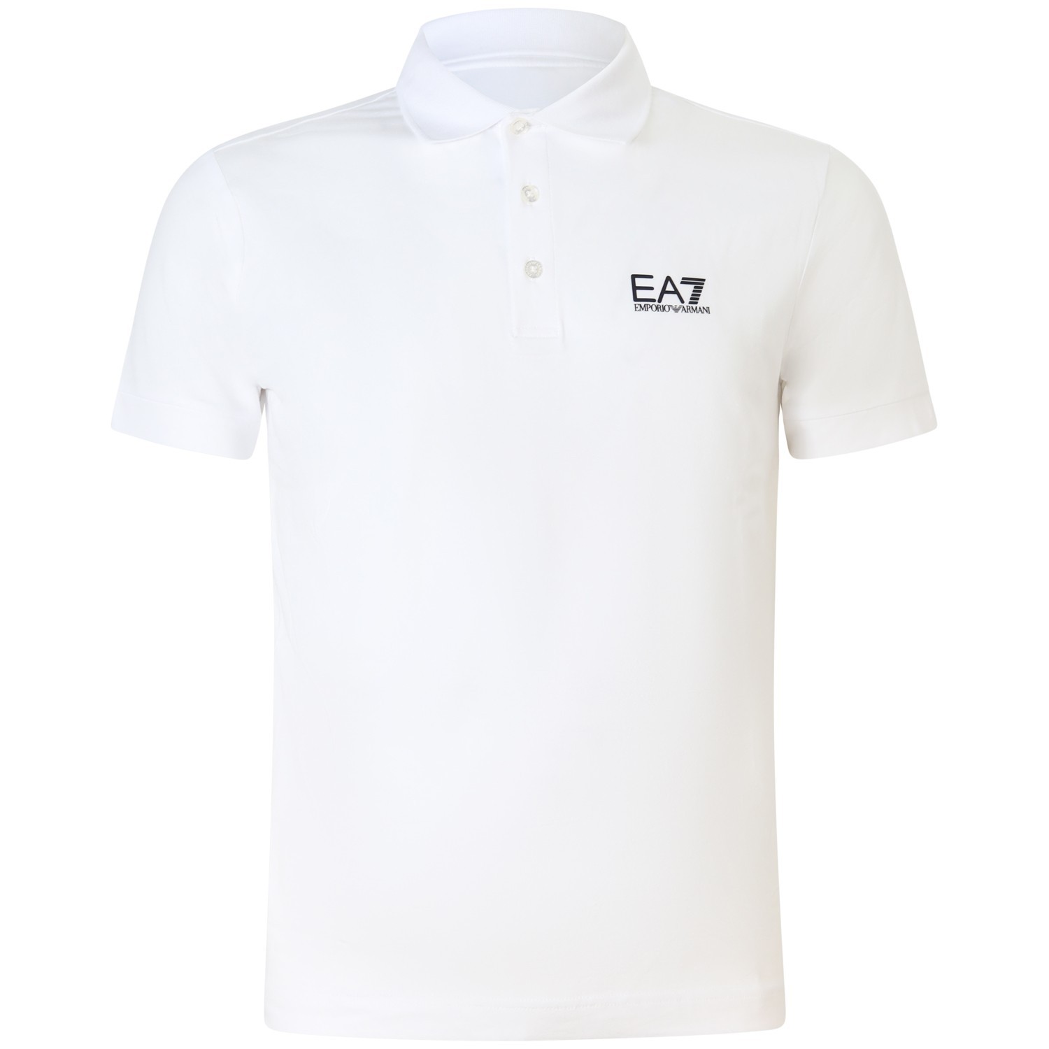 Polo bianca con mini logo per uomo