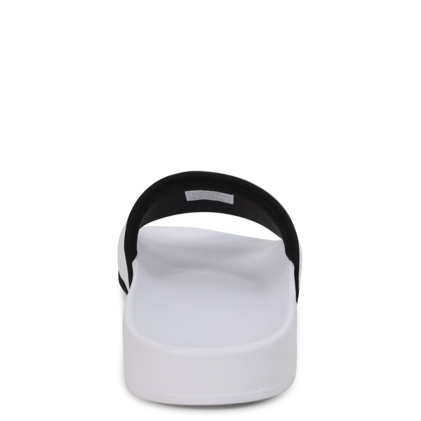 Ciabatte bianche con logo per uomo