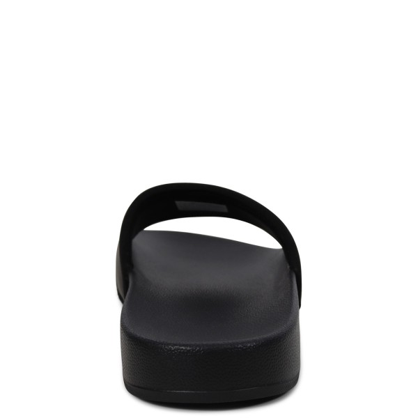 Ciabatte nere con logo per uomo